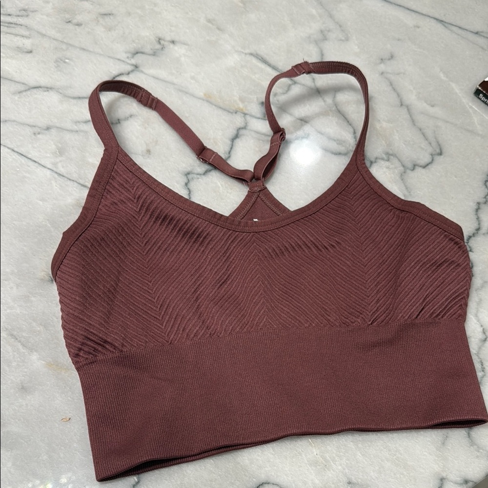 Seamless Mauve Sports Bra